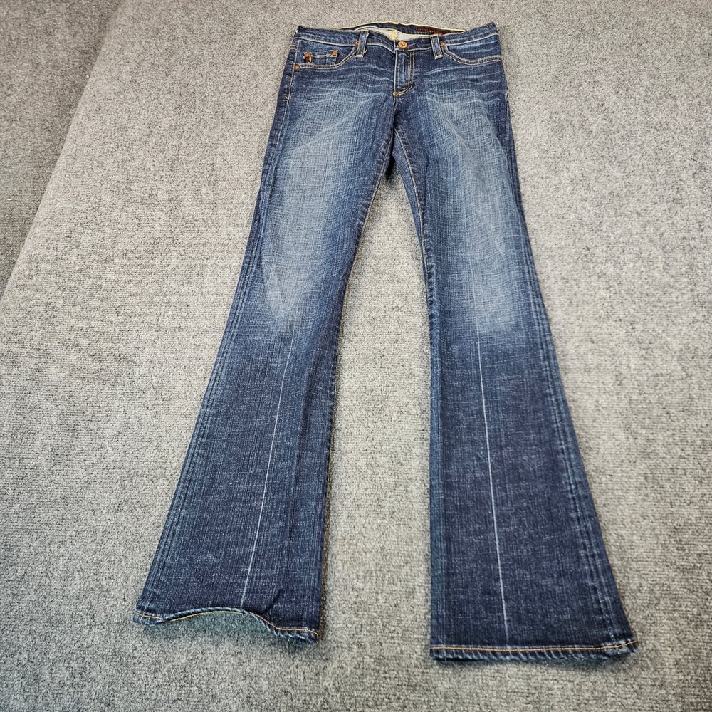 AG Adriano Goldschmied Flare Leg Jeans Dark Wash‎ Stretch Size 27 Made in USA